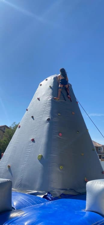 Mobile rock climbing wall rental