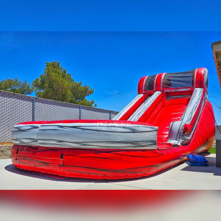 14ft Red Elite water slide rental