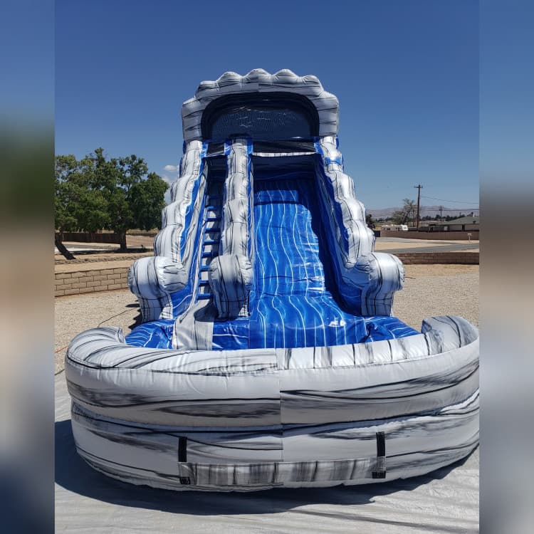 15ft Light Gray Marble water slide rental