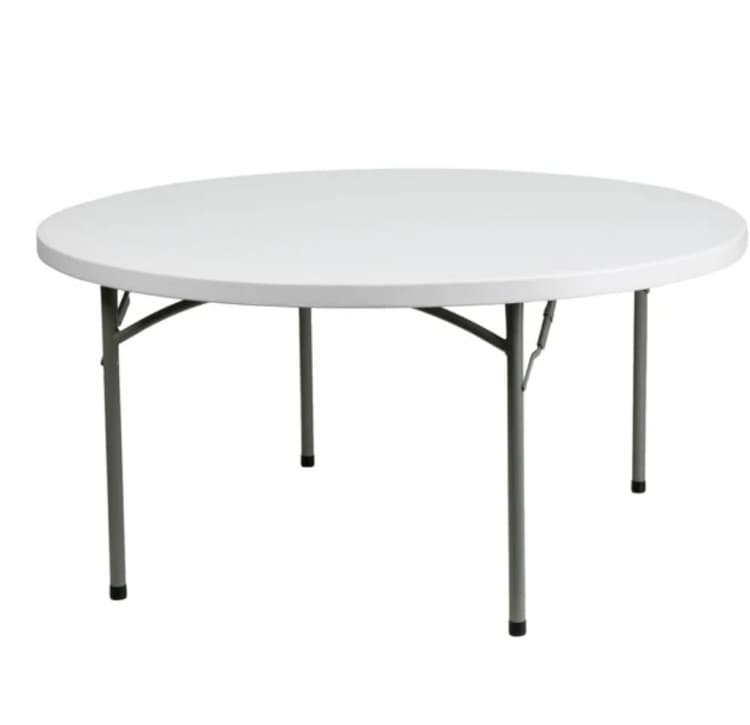 72-inch round table rental